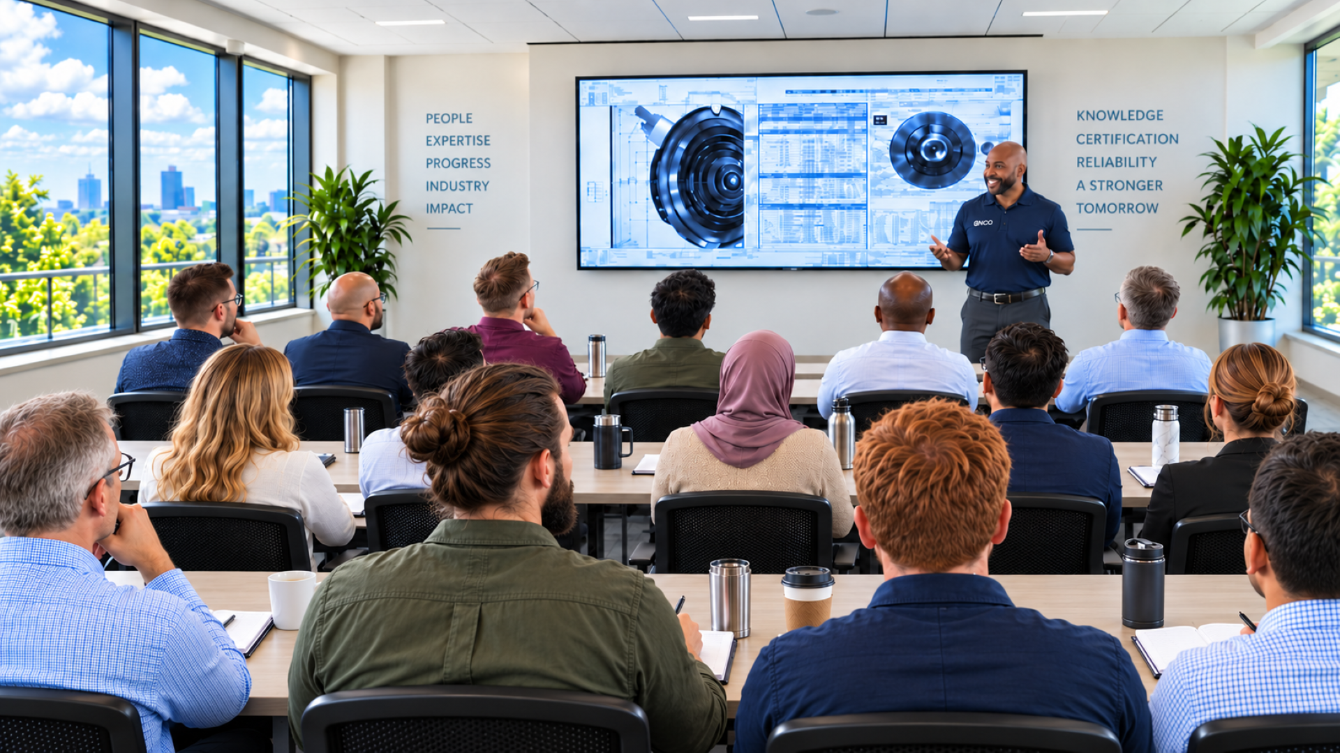 Machinery lubrication training professionals