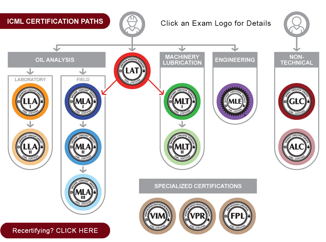 ICML certification roadmap showing technical and non-technical career paths